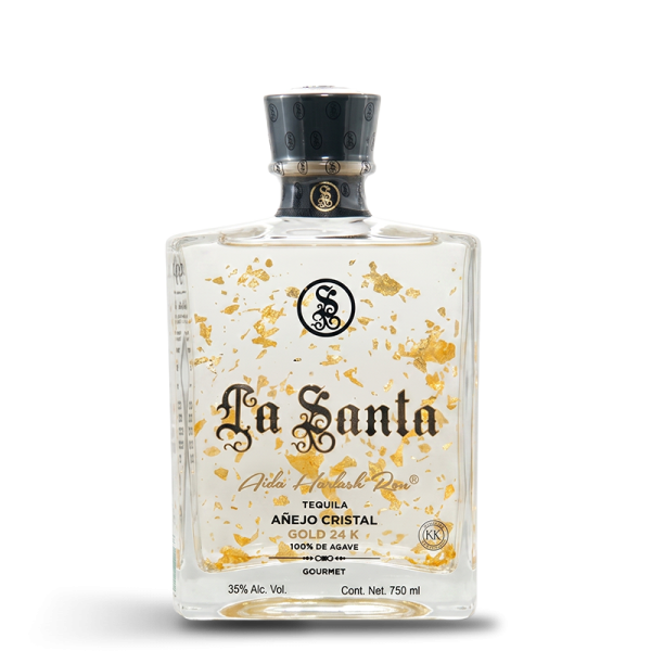 Tequila Añejo La Santa Gold 24 K 750 ml