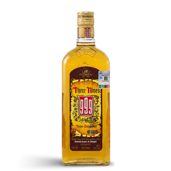 Vodka de Hierbas Stumbras 999 Trejos Devynerios 750 ml